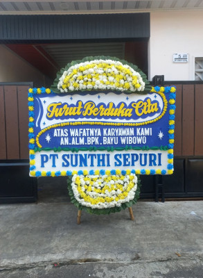 Papan Bunga Duka di Kelumpang Utara